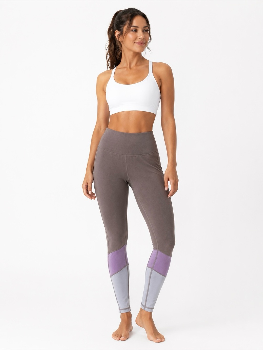 NWT Anthropologie WILO The Label High-Rise Color Block Leggings - Size Medium